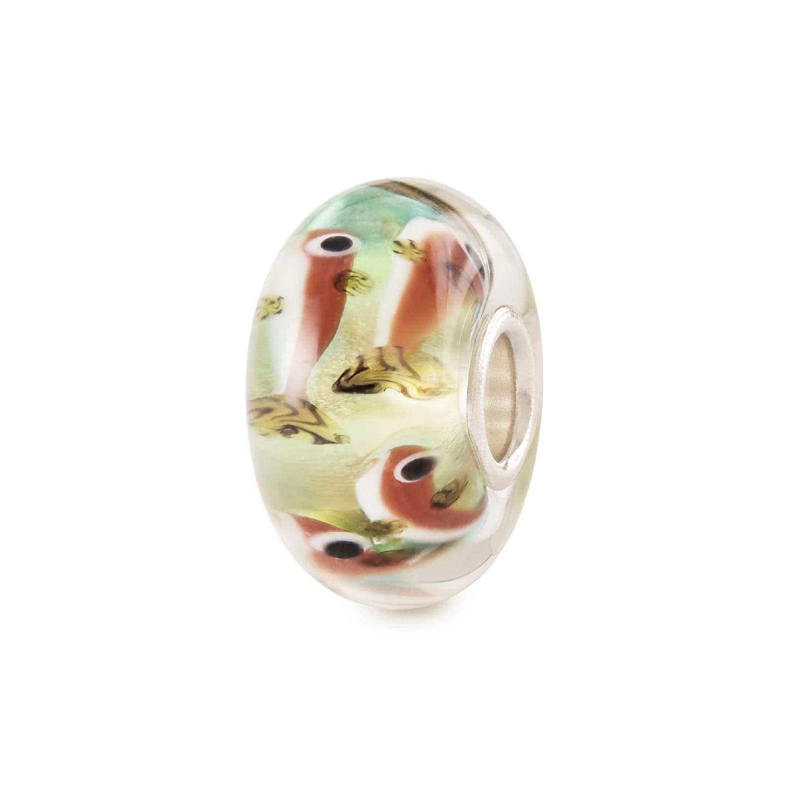 Set Trollbeads di 6 Beads in vetro colorato vita di lago MISURA UNICA