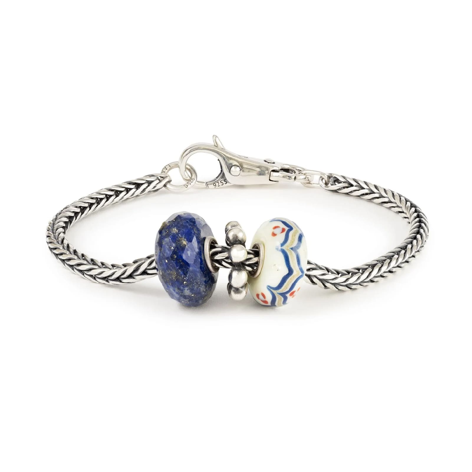 Beads da donna Trollbeads in argento luce fiori avorio MISURA UNICA