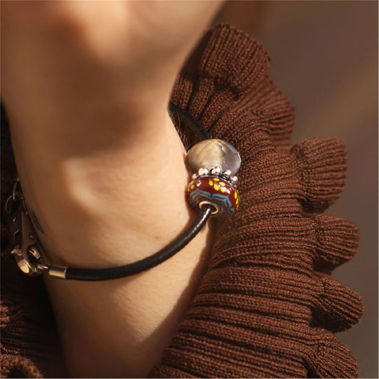 Beads da donna Trollbeads in argento velluto al tramonto MISURA UNICA