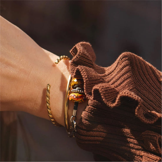 Beads da donna Trollbeads in argento con ambra luce MISURA UNICA