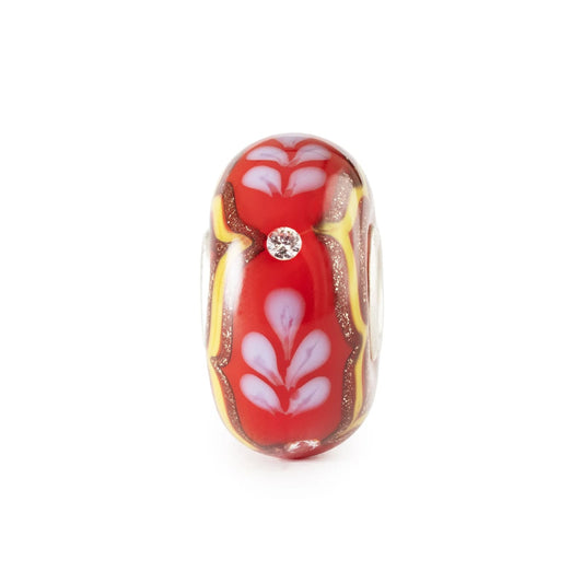 Beads da donna Trollbeads in argento luce di seta rubino MISURA UNICA