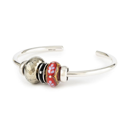 Beads da donna Trollbeads in argento luce di seta rubino MISURA UNICA