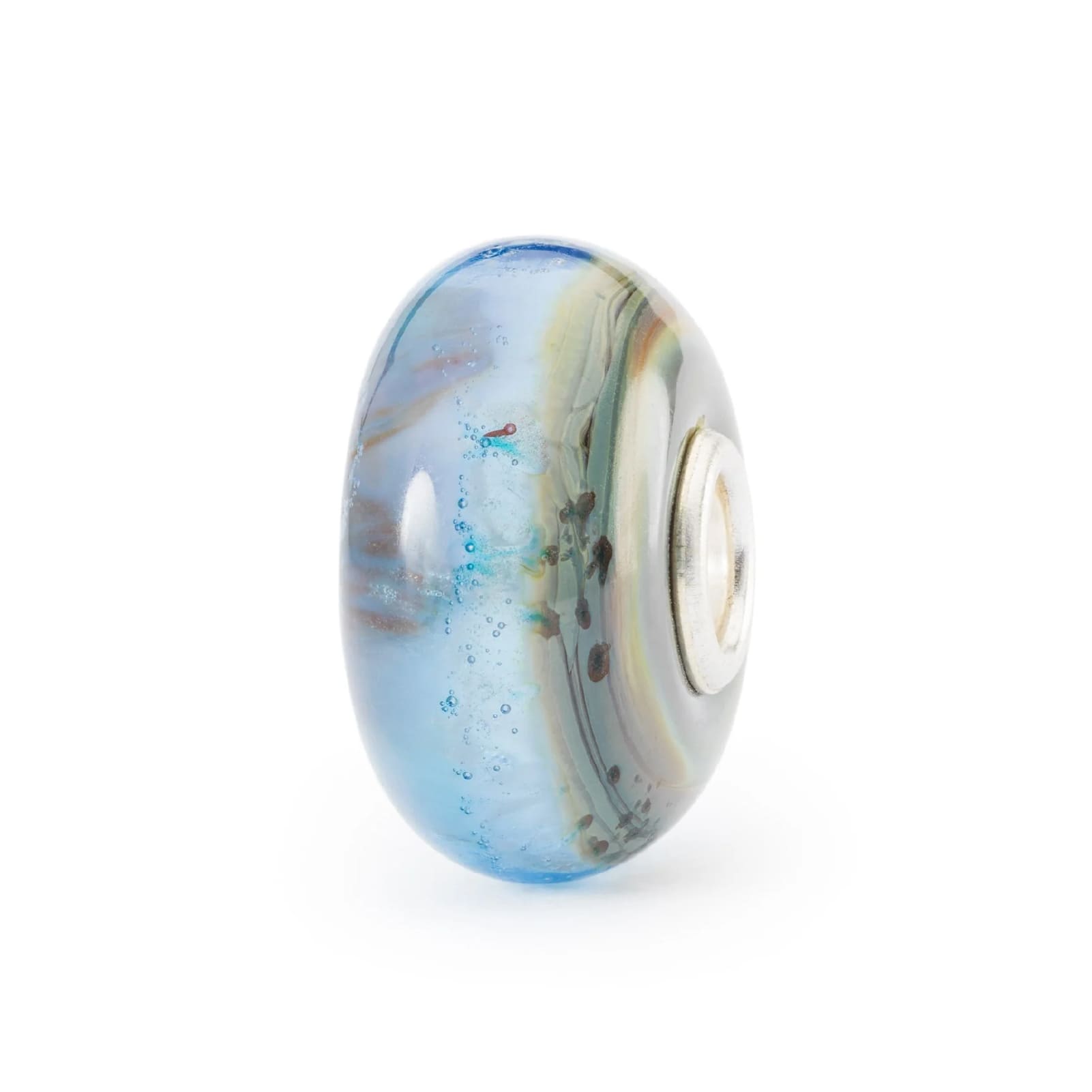 Beads donna Trollbeads in argento con vetro colorato oasi MISURA UNICA