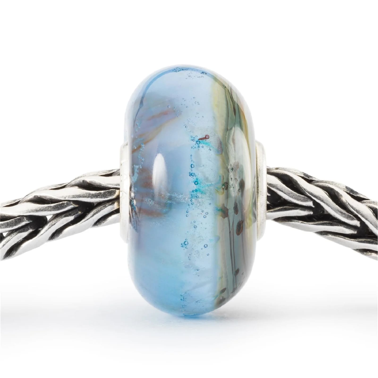 Beads donna Trollbeads in argento con vetro colorato oasi MISURA UNICA
