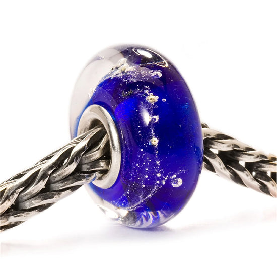 Beads da donna Trollbeads in argento con vetro blu MISURA UNICA