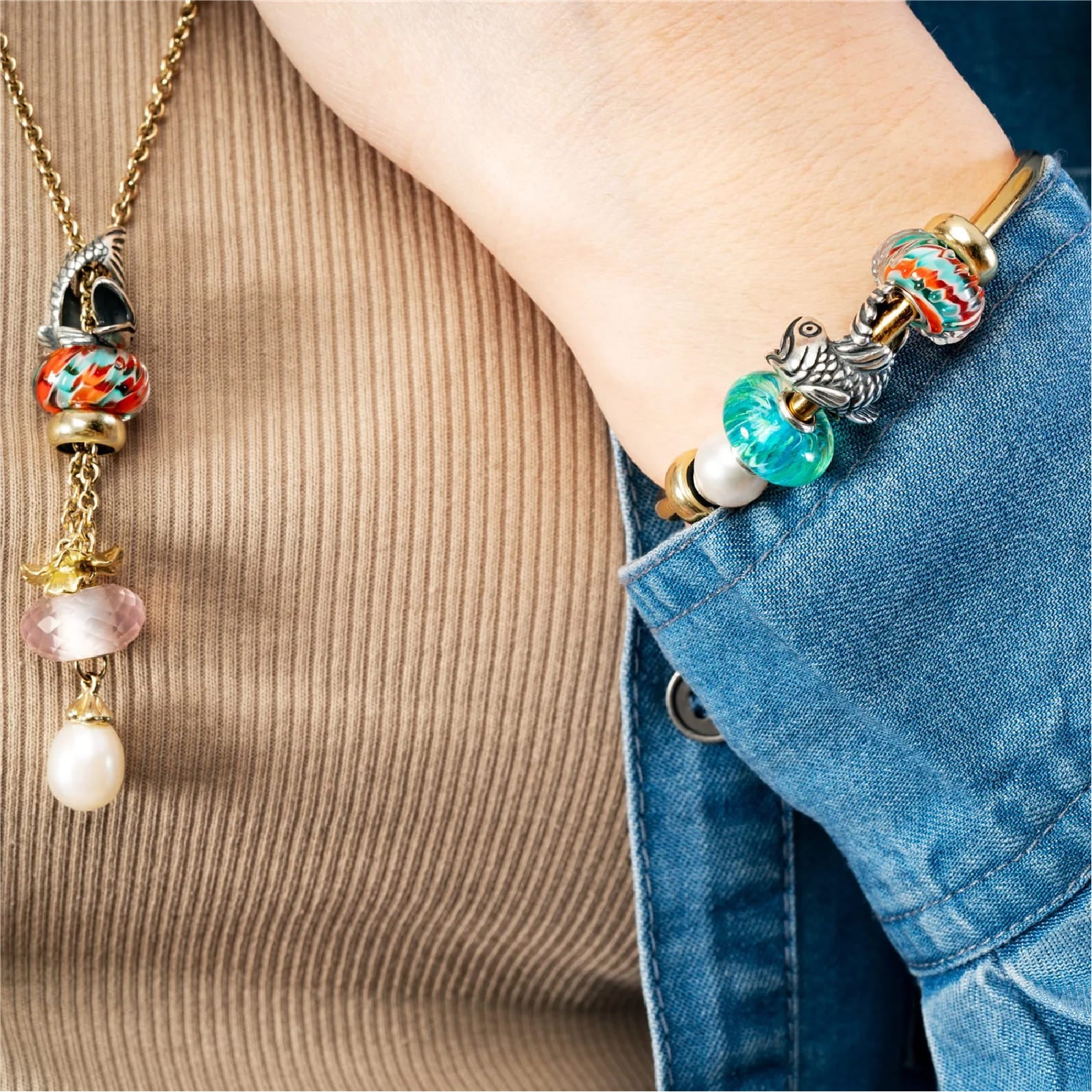 Beads da donna Trollbeads in argento castello di ghiaccio MISURA UNICA