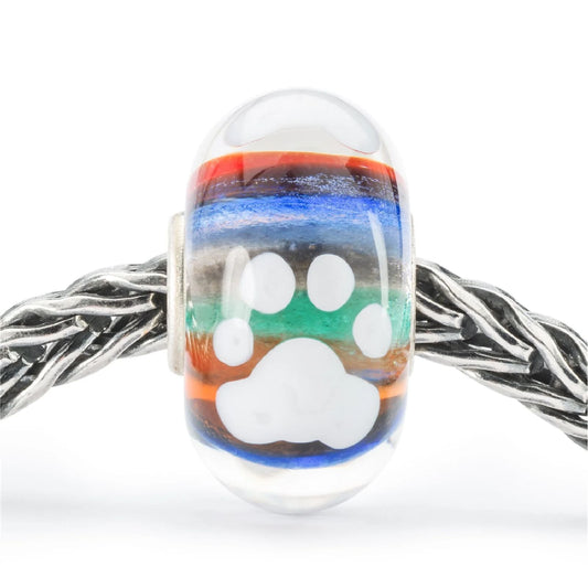 Beads da donna Trollbeads argento e vetro con zampetta MISURA UNICA