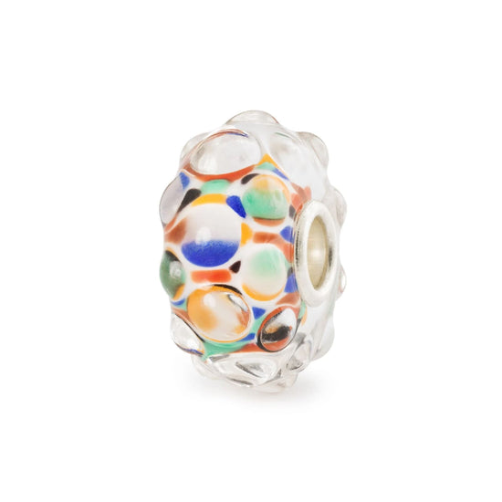 Beads da donna Trollbeads in argento e vetro colorato MISURA UNICA