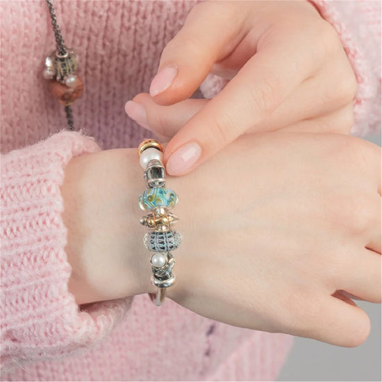 Beads da donna Trollbeads in vetro sorgente segreta MISURA UNICA