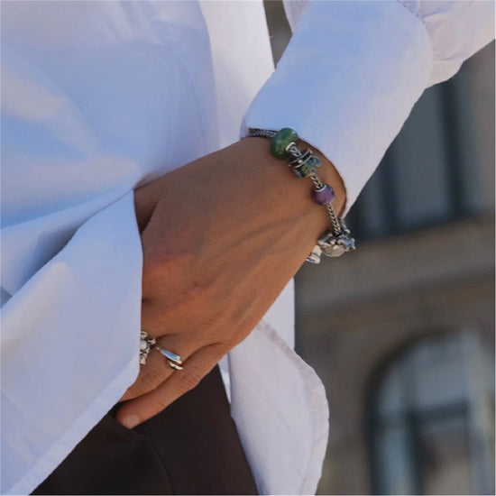 Beads donna Trollbeads in vetro funghetti dell'equilibrio MISURA UNICA