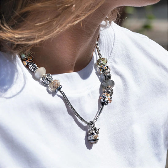 Beads donna Trollbeads in vetro funghetti della magia MISURA UNICA