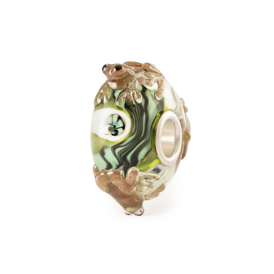 Beads donna Trollbeads vetro con girotondo di ranocchie MISURA UNICA