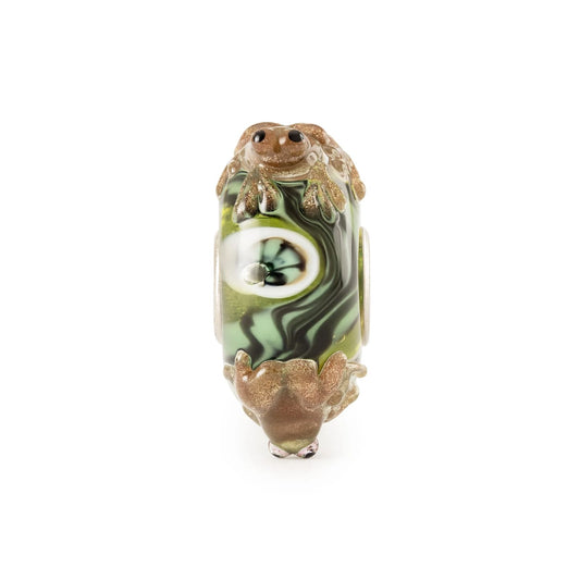 Beads donna Trollbeads vetro con girotondo di ranocchie MISURA UNICA