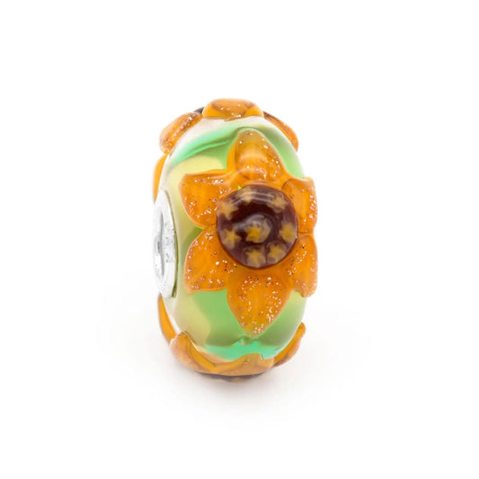 Beads da donna Trollbeads in vetro con campo di girasoli MISURA UNICA