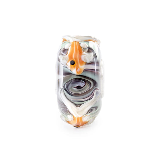 Beads donna Trollbeads vetro con girotondo di pesciolini MISURA UNICA