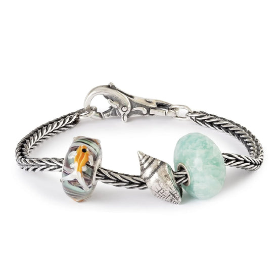 Beads donna Trollbeads vetro con girotondo di pesciolini MISURA UNICA