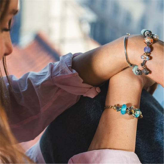 Beads da donna Trollbeads in vetro con stelle marine MISURA UNICA