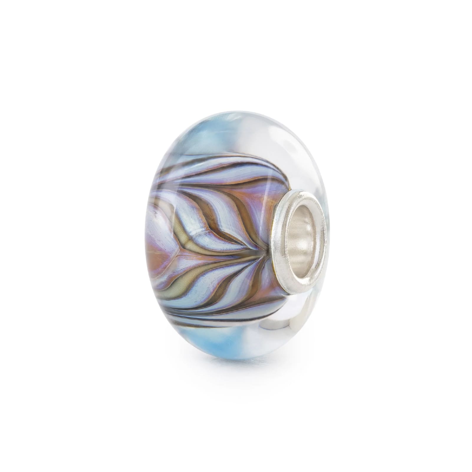 Beads da donna Trollbeads in vetro con disegno di marea MISURA UNICA