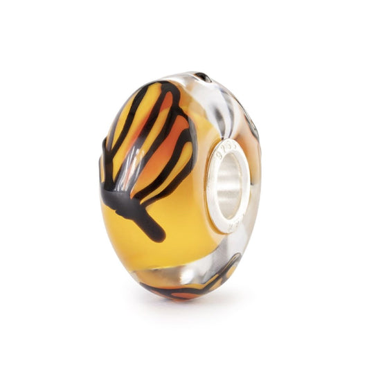Beads Trollbeads Farfalla del Sole in argento e vetro giallo MISURA UNICA
