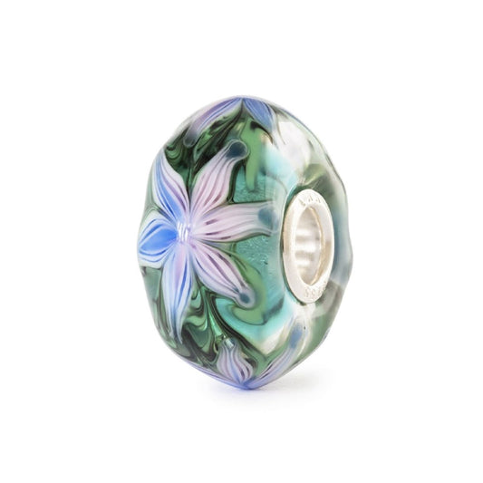 Beads Trollbeads Fiore d’Acqua in argento e vetro con fiori MISURA UNICA