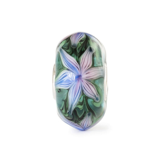 Beads Trollbeads Fiore d’Acqua in argento e vetro con fiori MISURA UNICA