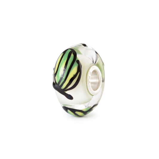 Beads Trollbeads Farfalla della Foresta in argento e vetro MISURA UNICA