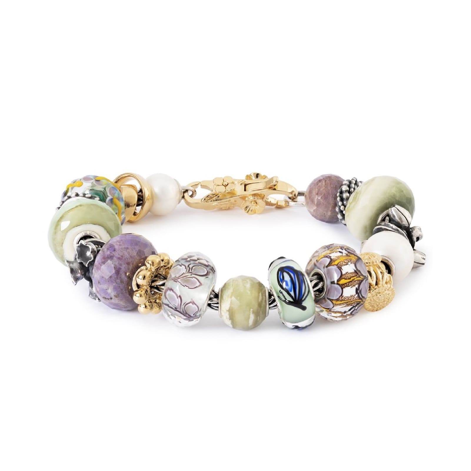 Beads Trollbeads Farfalla dell’Aria in argento e vetro MISURA UNICA