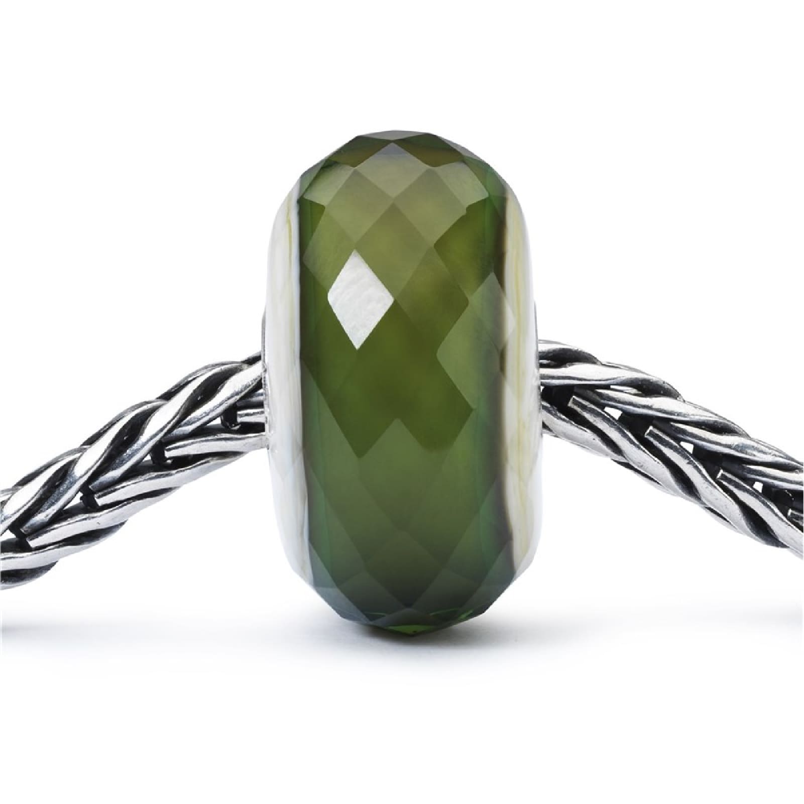 Beads Trollbeads Verde Speranza in argento e vetro MISURA UNICA