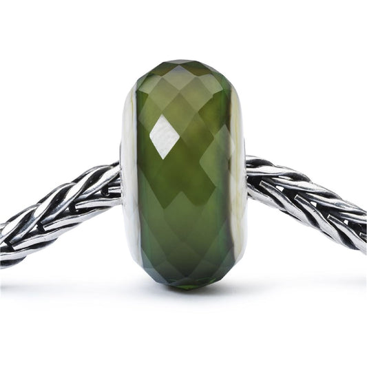 Beads Trollbeads Verde Speranza in argento e vetro MISURA UNICA