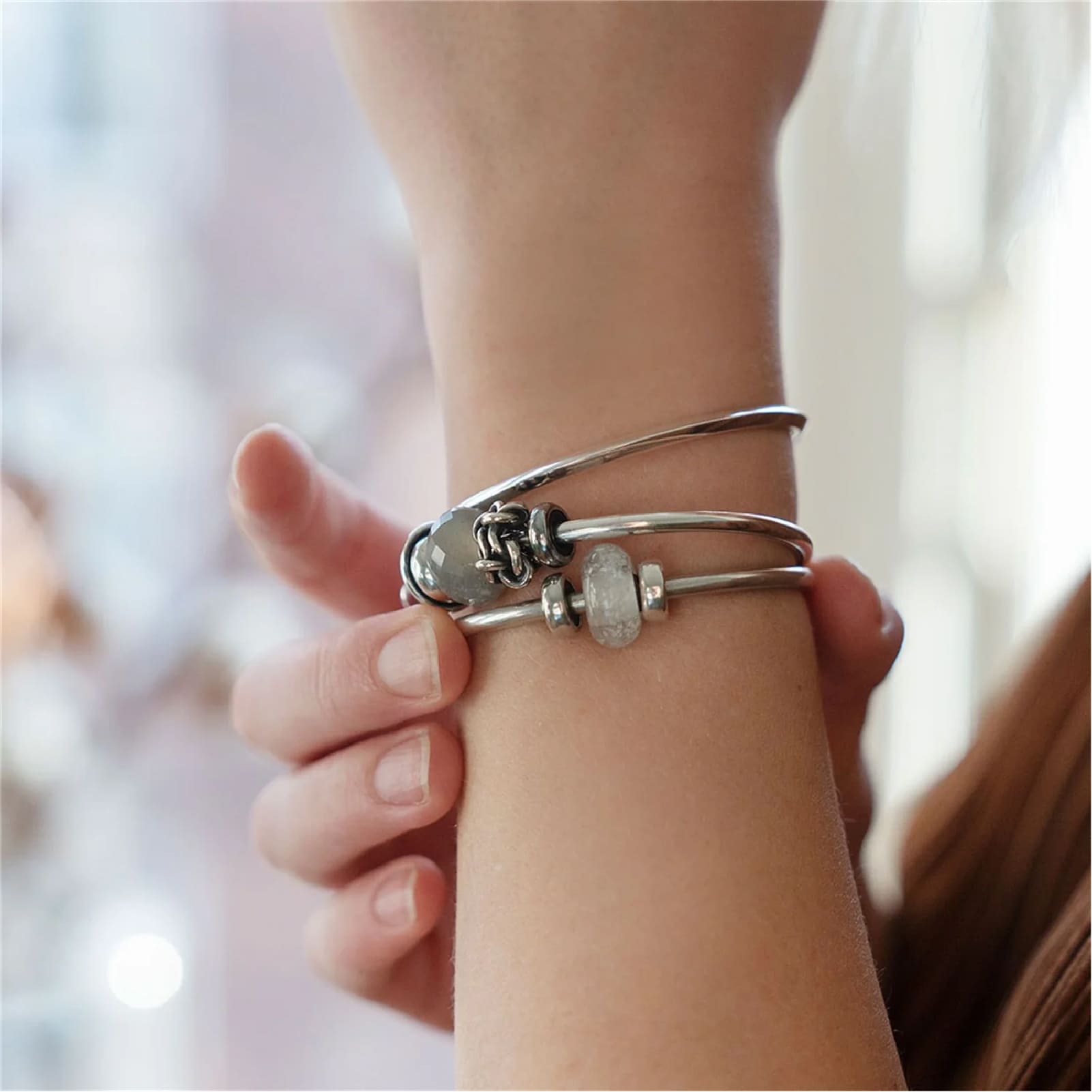 Beads da donna Trollbeads in vetro che si illumina al buio MISURA UNICA