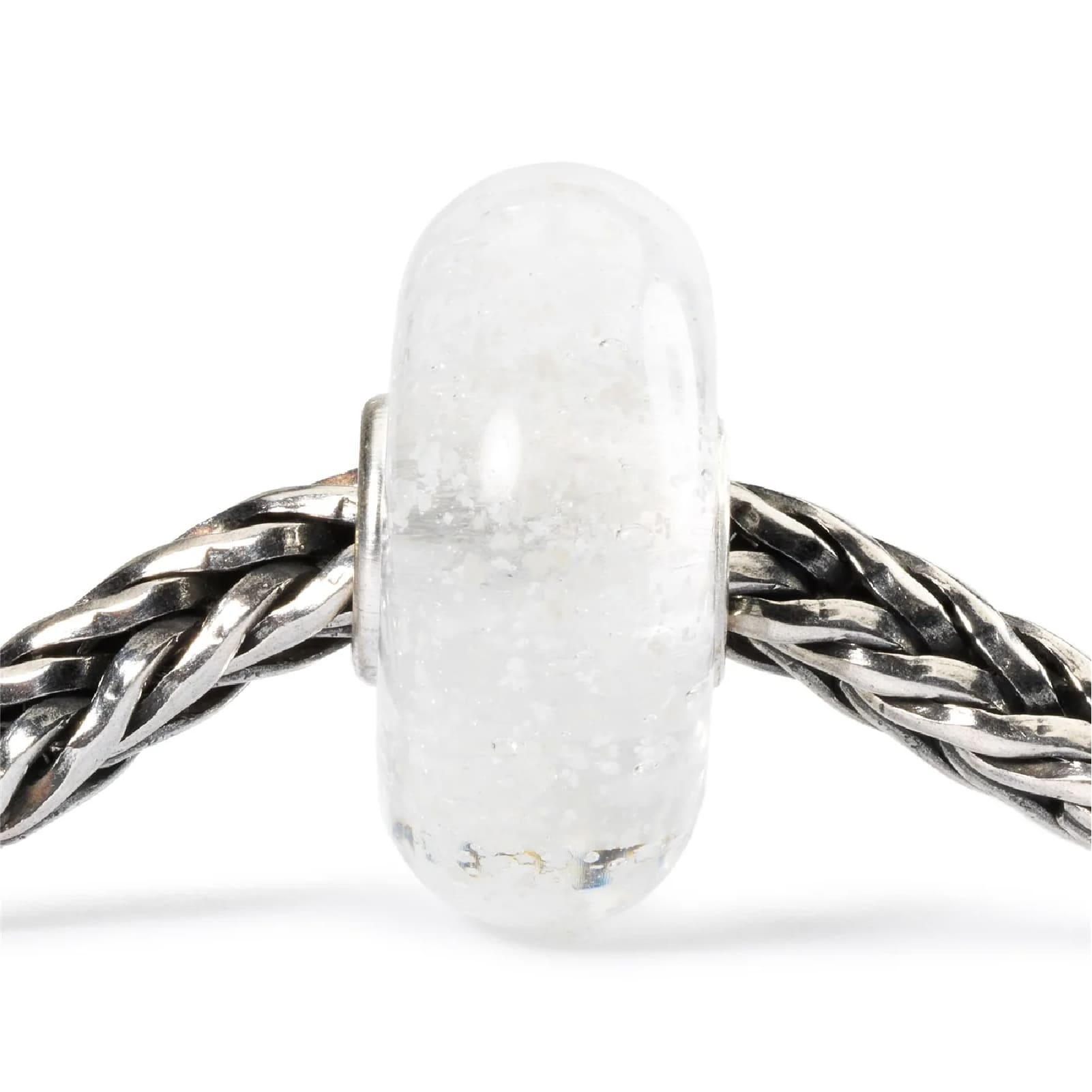 Beads Trollbeads in vetro lilla che si illumina al buio MISURA UNICA
