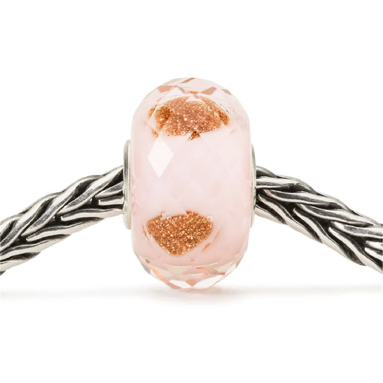 Beads Trollbeads Pozione d'Amore in argento e vetro rosa MISURA UNICA
