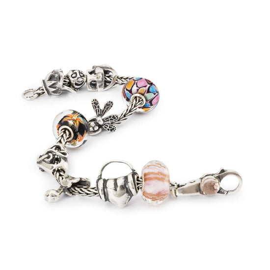 Beads da donna Trollbeads in vetro con sfumature rosa MISURA UNICA