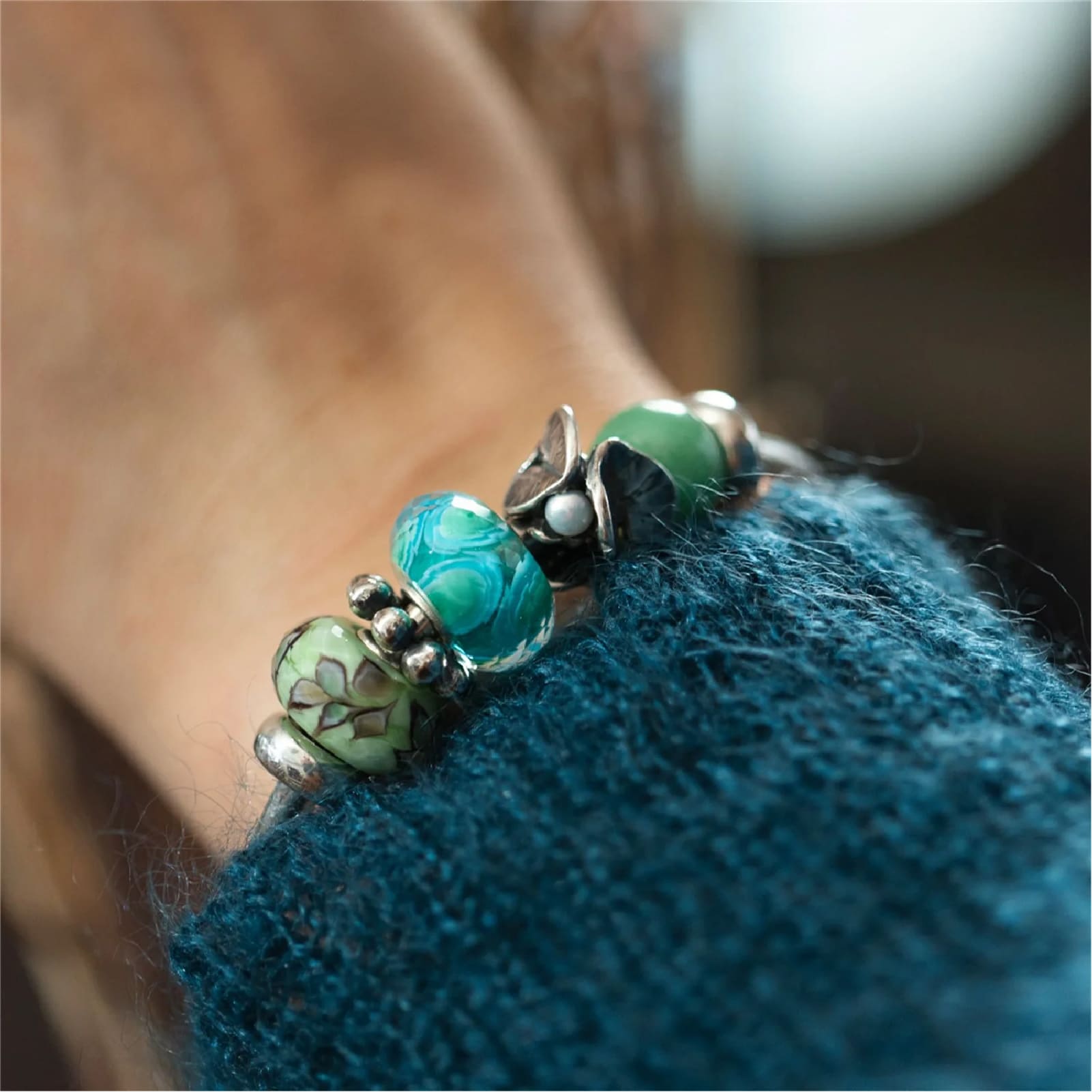 Beads donna Trollbeads in vetro buon compleanno 2025 MISURA UNICA