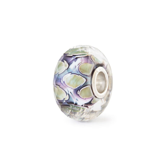 Beads Trollbeads Prato Nebbioso in argento e vetro viola MISURA UNICA