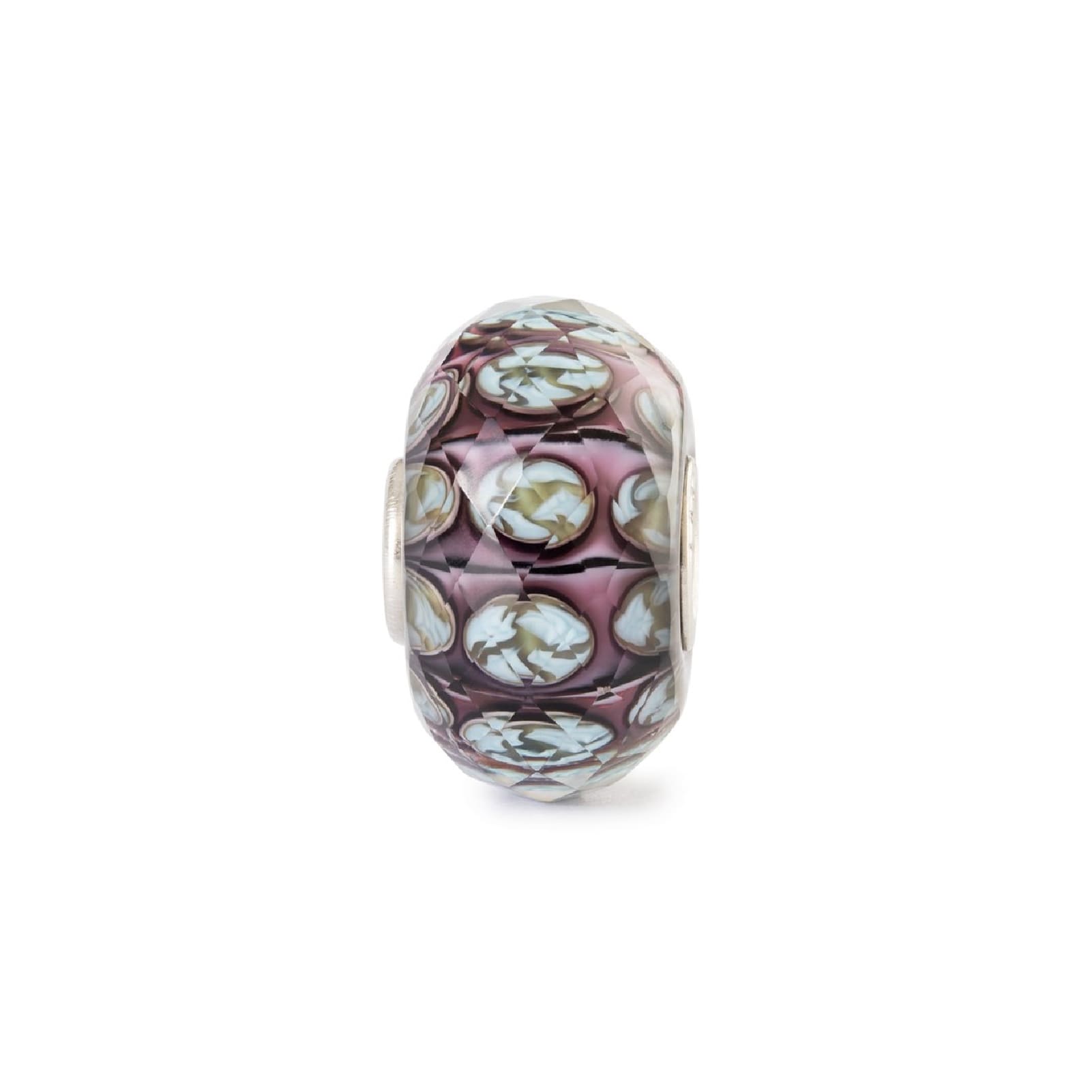 Beads Trollbeads Petali del Crepuscolo in argento e vetro MISURA UNICA