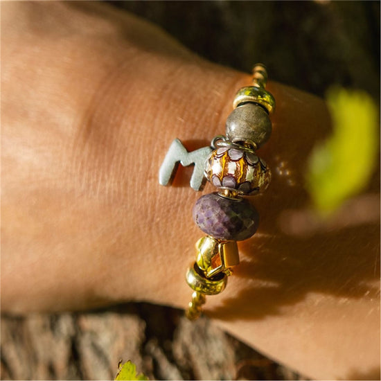 Beads Trollbeads Bosco d’Oro in argento e vetro MISURA UNICA