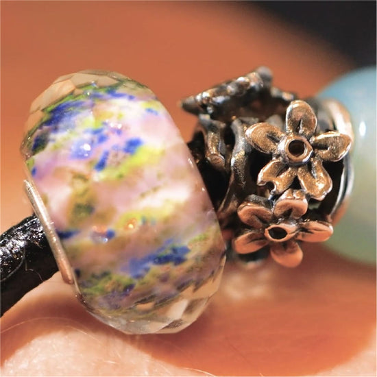 Beads Trollbeads Sussurro di Rugiada in argento e vetro MISURA UNICA