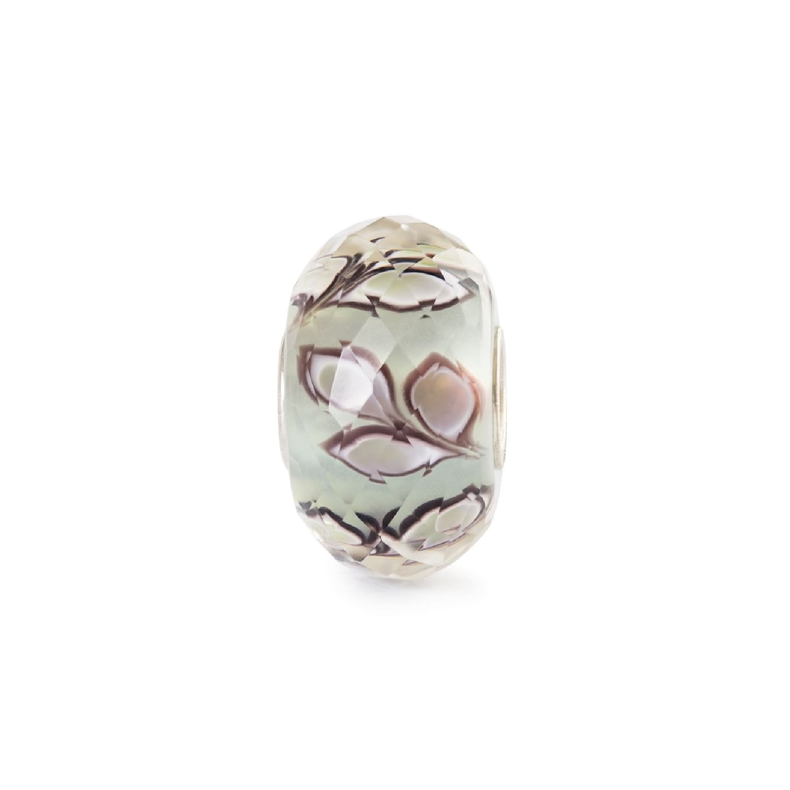 Beads Trollbeads Foglie del Silenzio in argento e vetro MISURA UNICA