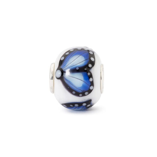 Beads Trollbeads Farfalla del Vento in argento e vetro MISURA UNICA