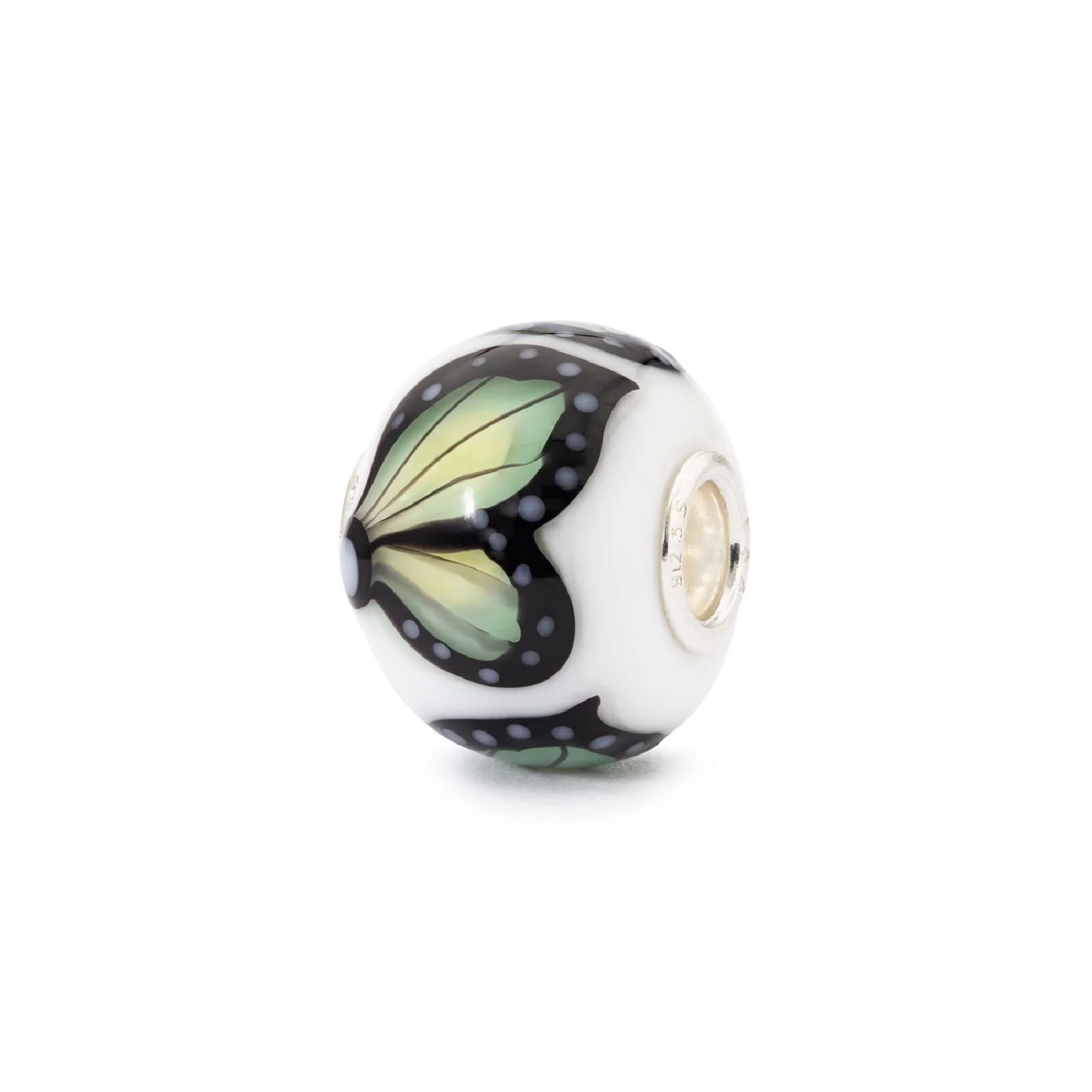 Beads Trollbeads Farfalla della Terra in argento e vetro MISURA UNICA