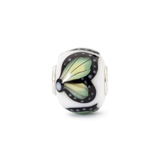 Beads Trollbeads Farfalla della Terra in argento e vetro MISURA UNICA