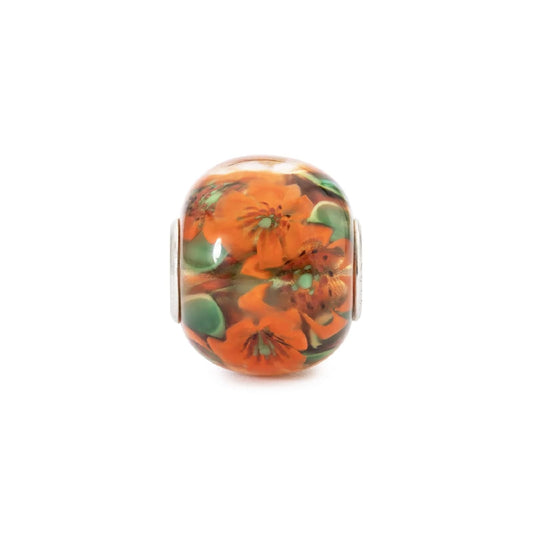 Beads Trollbeads Anima dei Fiori in argento e vetro da donna MISURA UNICA