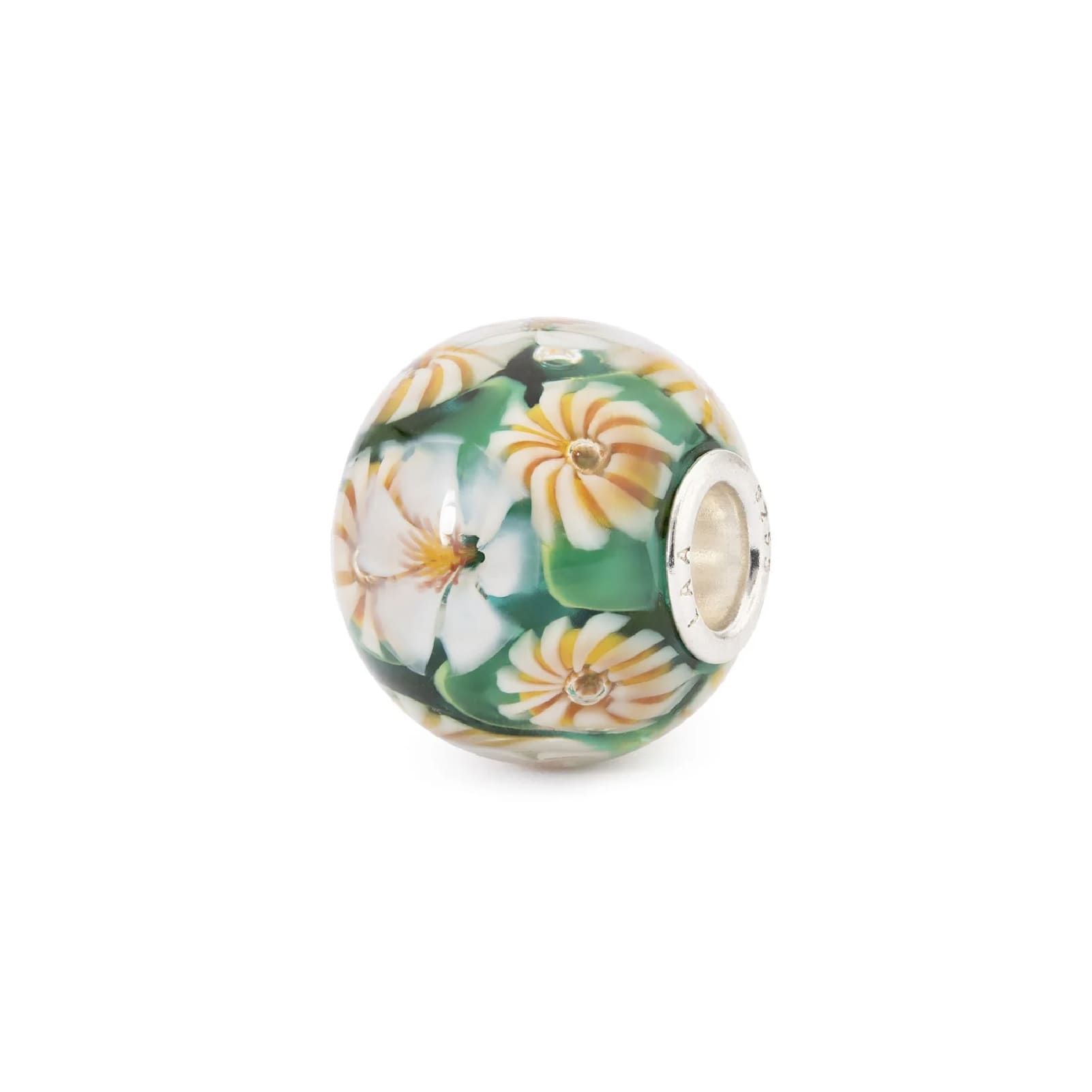 Beads Trollbeads Spirito dei Fiori in argento e vetro MISURA UNICA