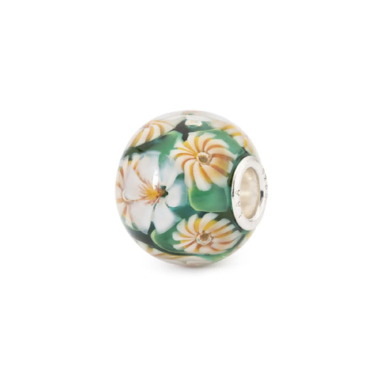 Beads Trollbeads Spirito dei Fiori in argento e vetro MISURA UNICA