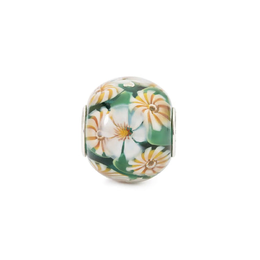 Beads Trollbeads Spirito dei Fiori in argento e vetro MISURA UNICA