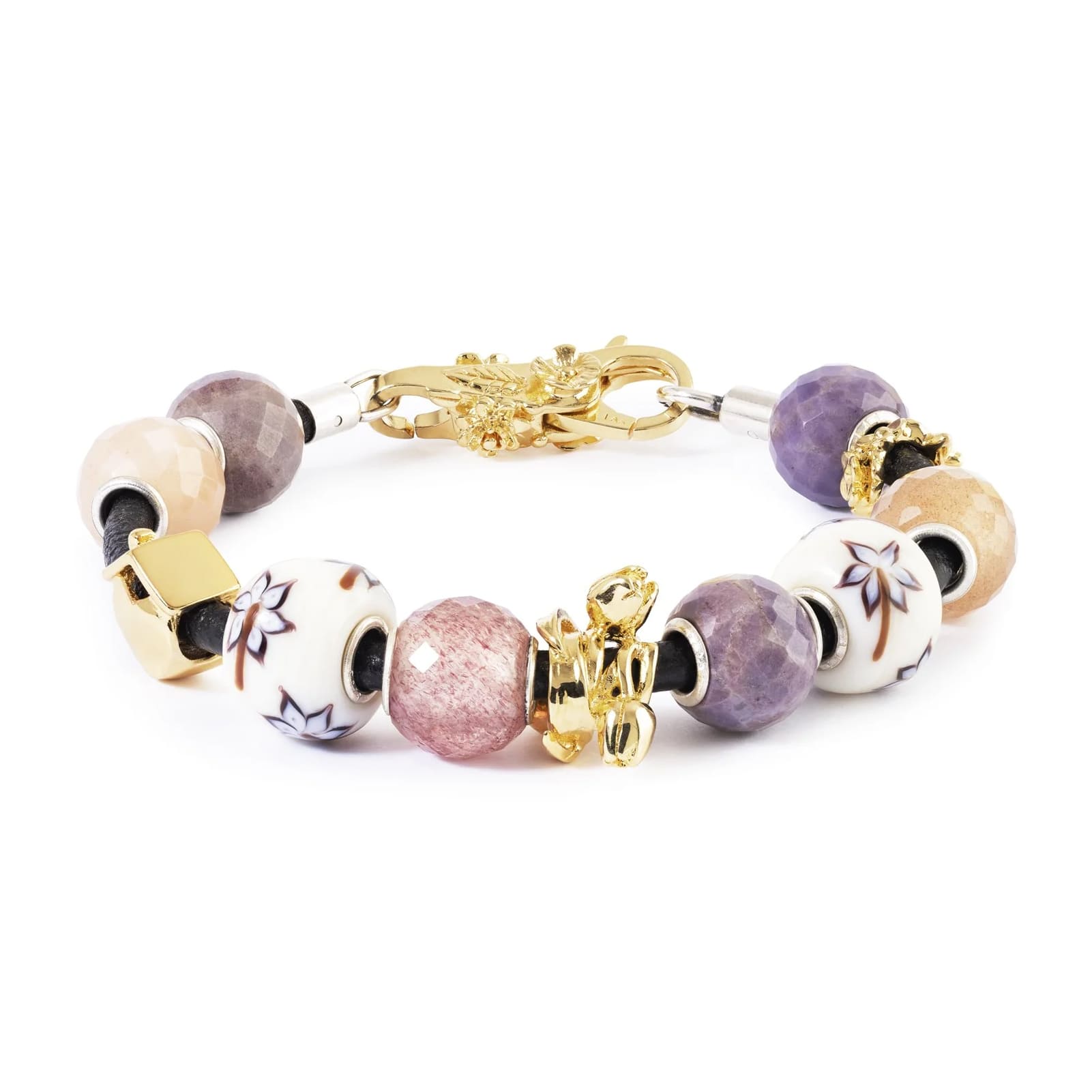 Charm Trollbeads Armonia ed Equilibrio in argento e vetro MISURA UNICA