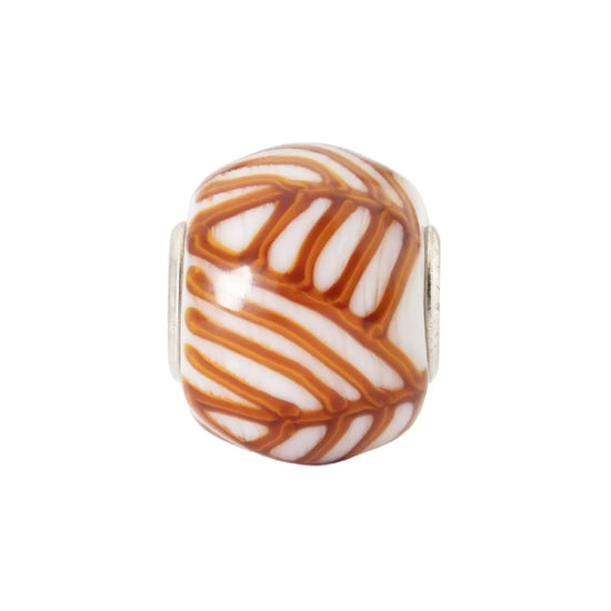 Charm Trollbeads Silenzio Interiore in argento e vetro MISURA UNICA