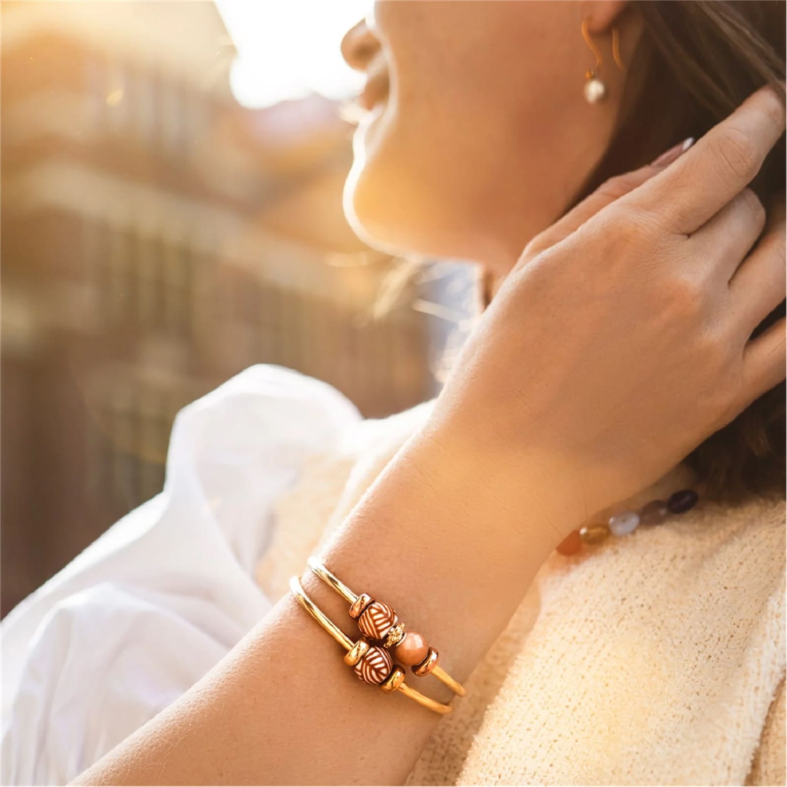 Charm Trollbeads Silenzio Interiore in argento e vetro MISURA UNICA