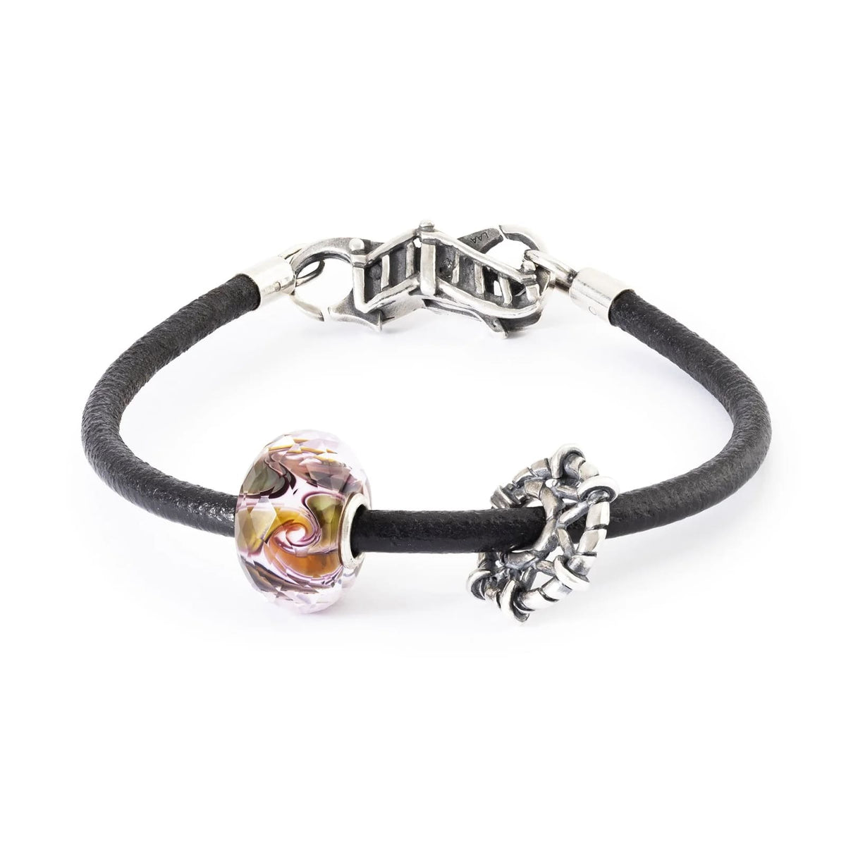 Charm Trollbeads Calore Avvolgente in argento e vetro MISURA UNICA